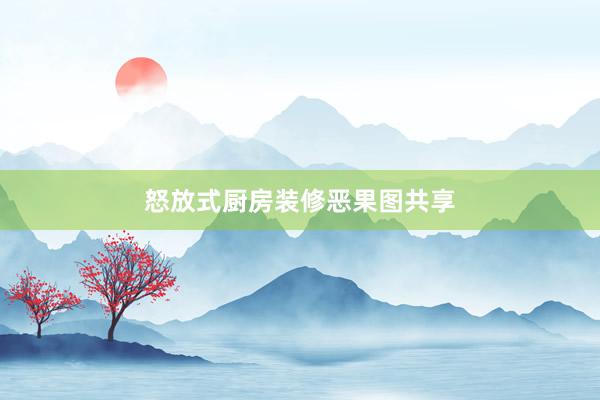 怒放式厨房装修恶果图共享
